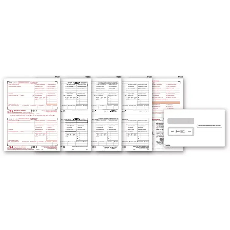 Laser W-2 Tax Forms & Envelopes