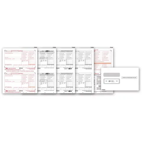 Laser W-2 Tax Forms & Envelopes