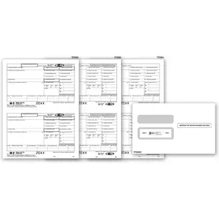Laser W-2 Tax Forms & Envelopes - Magnetic Media 