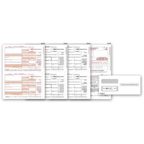 Laser 1099-INT Tax Forms & Envelopes