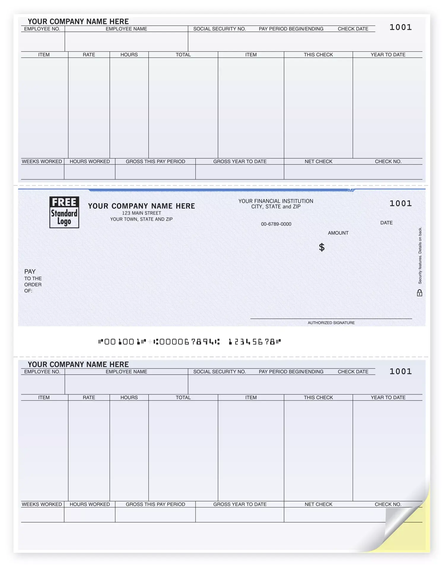 Laser Sage Payroll Checks