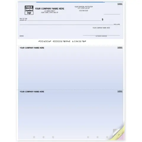 Quicken Lined Business Check