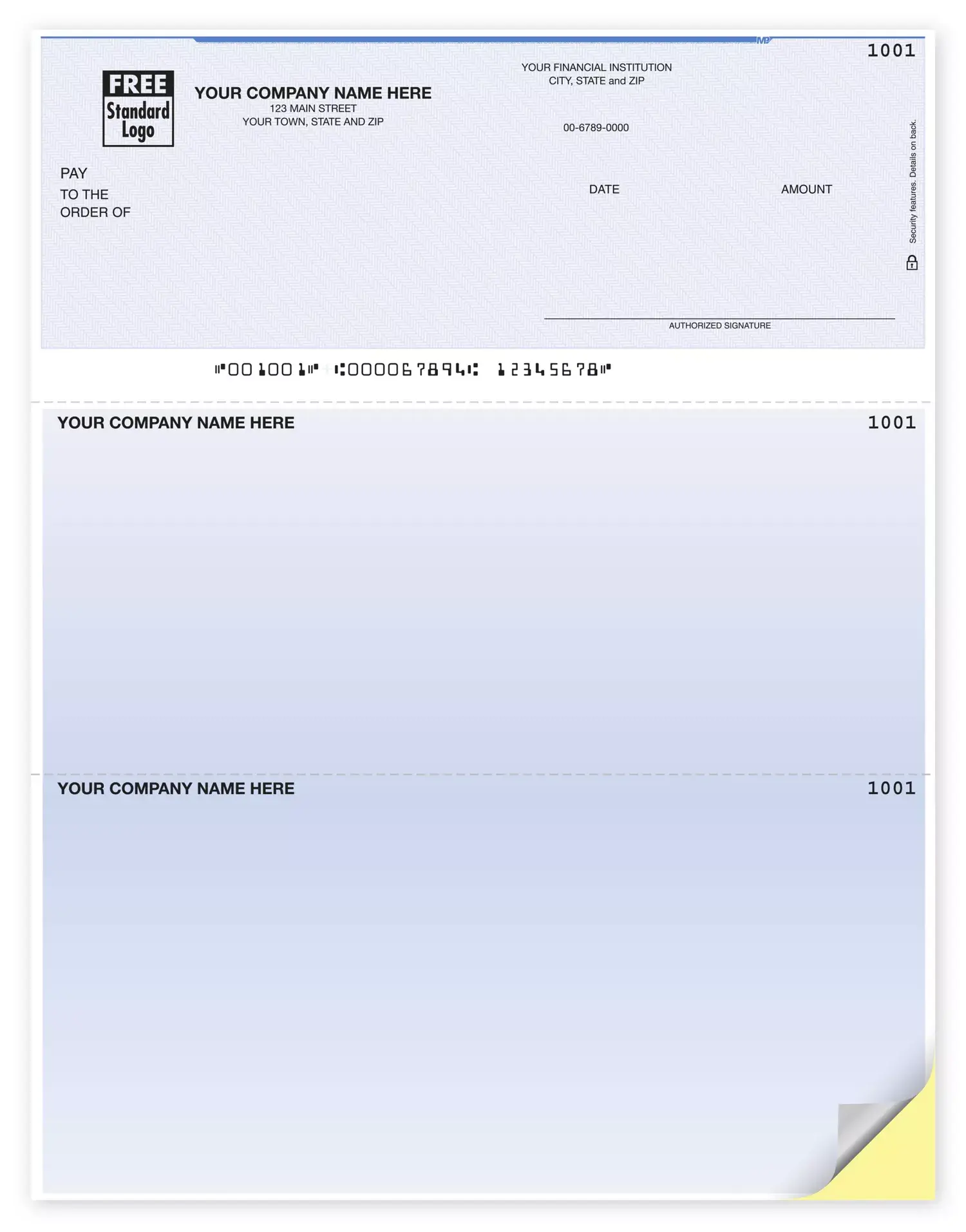 Laser Personalized Checks for Quickbooks Software