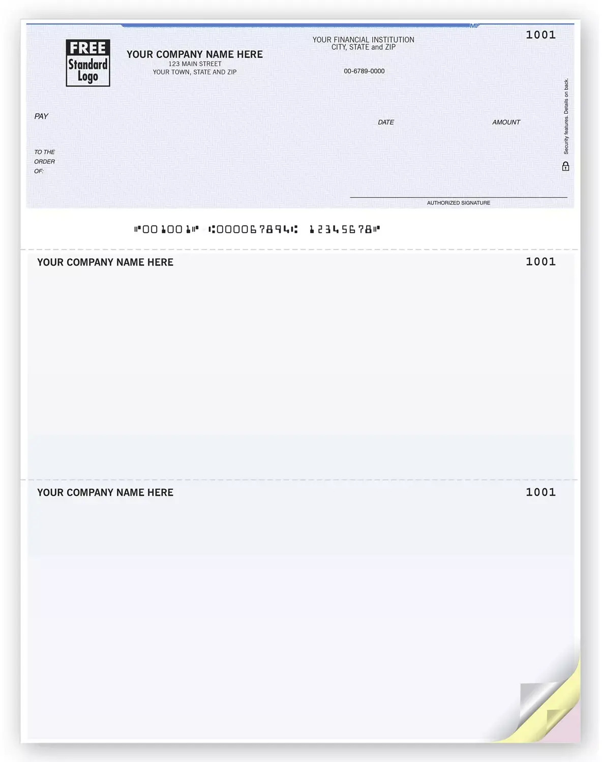 Laser Personalized Checks