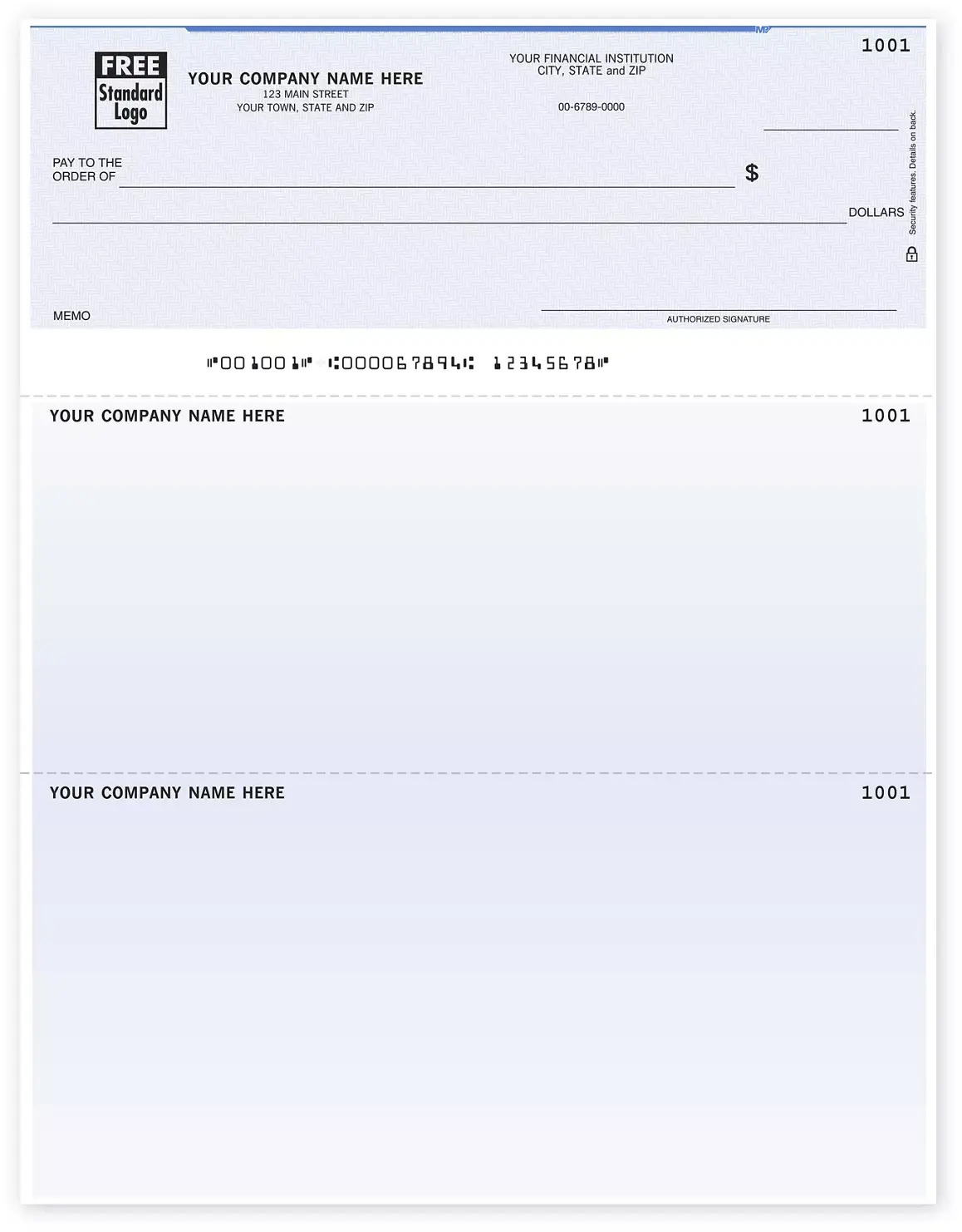 Laser Microsoft® Checks