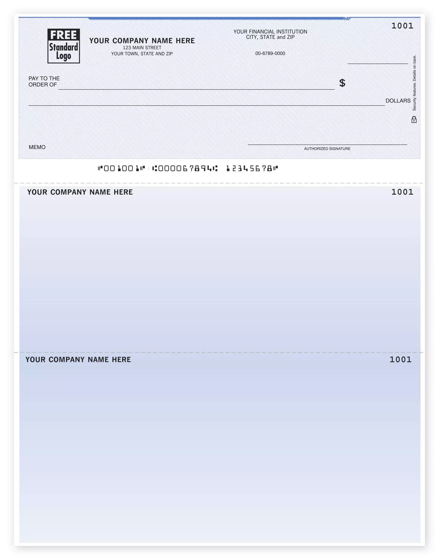 Laser Microsoft® Office Accounting Business Check