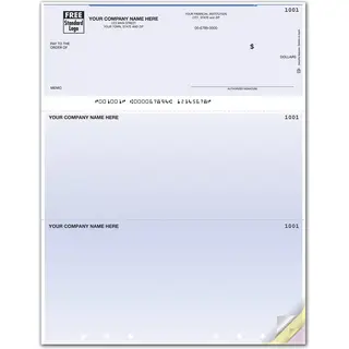 Quickbooks Top Business Check, Unlined, Hole-Punched