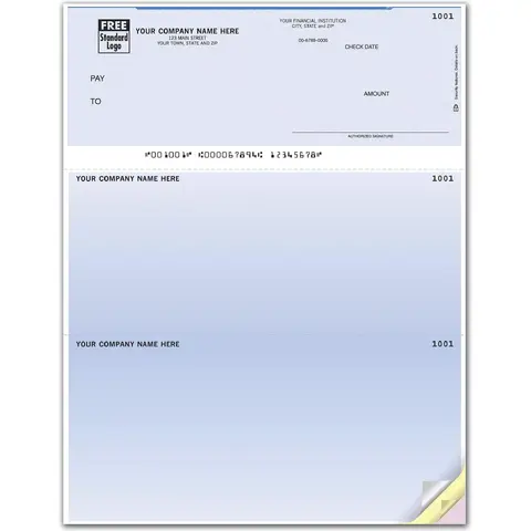 Customized Laser Deltek® Checks