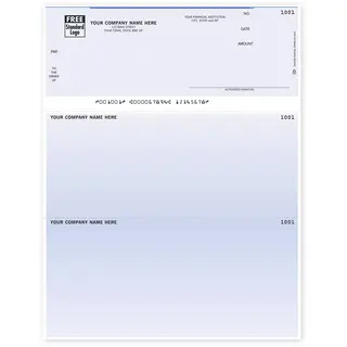 Sage 300 Laser Business Checks with Company Logo