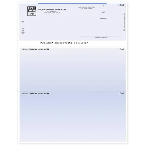 Sage 300 Laser Business Checks with Company Logo