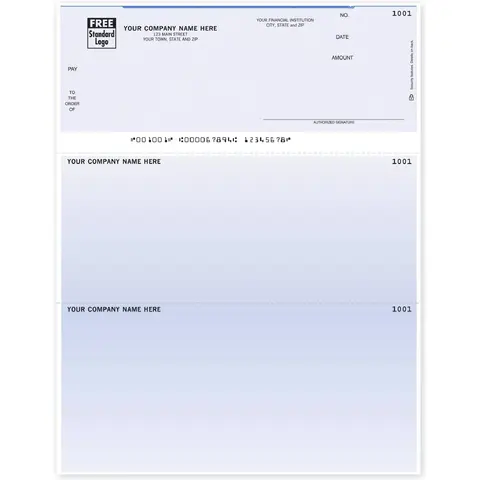 Sage 300 Laser Business Checks with Company Logo