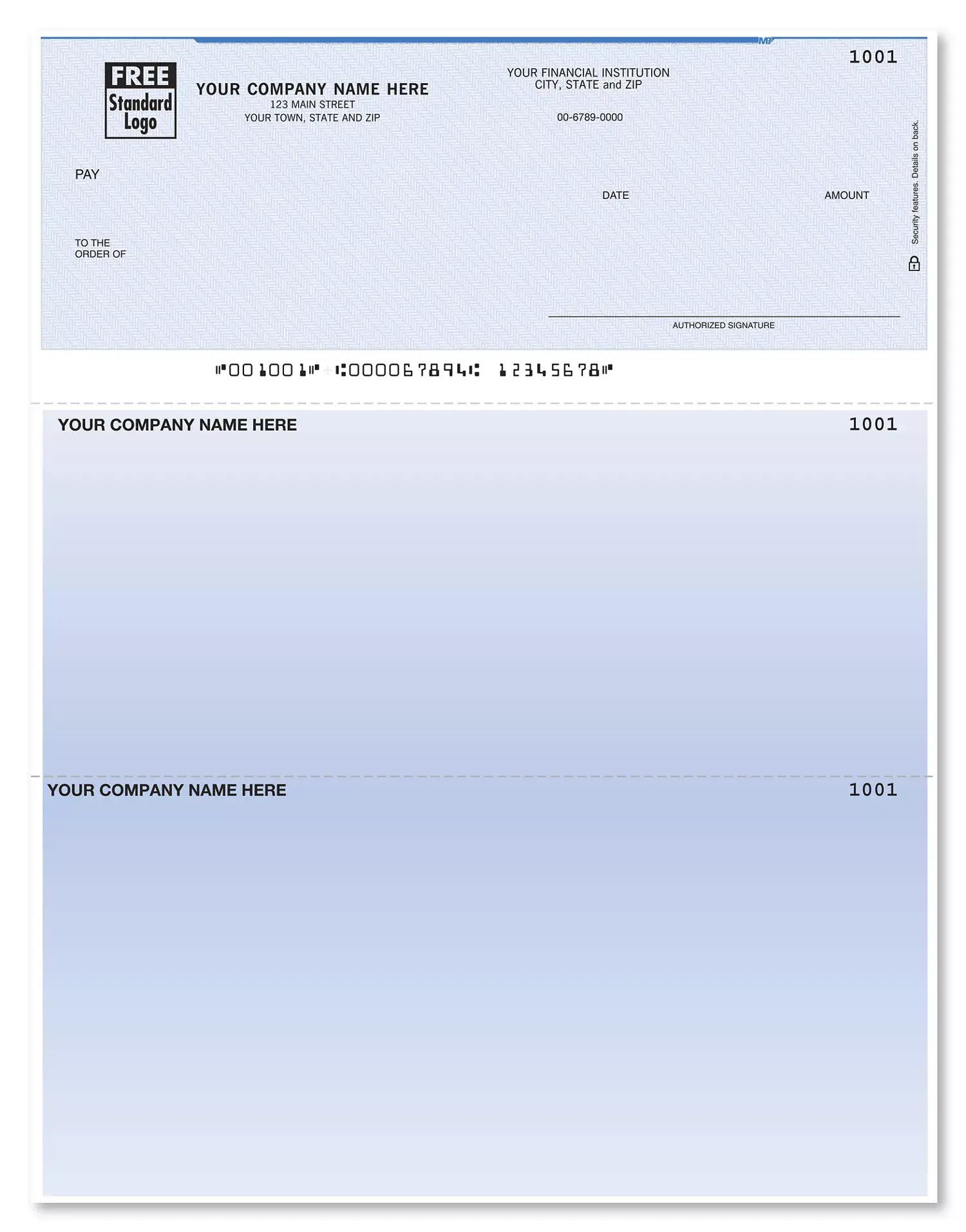 Laser Personalized Checks for Sage Accounting Software