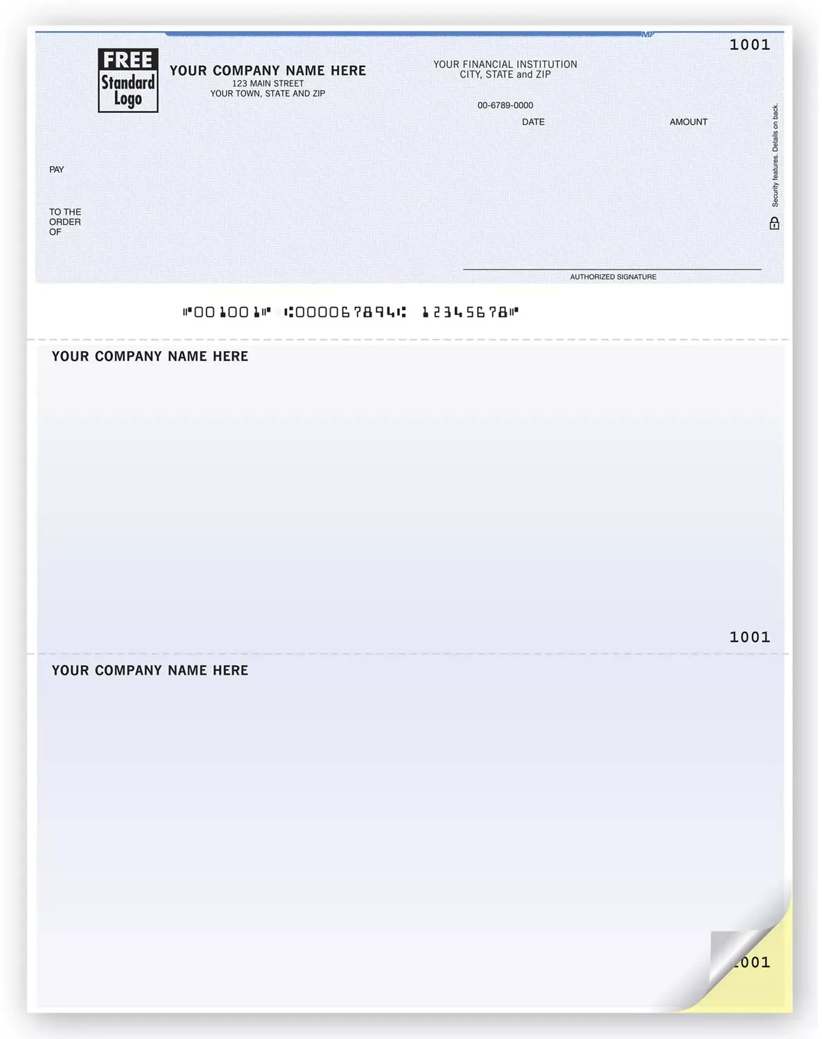 Sage 100 Laser Checks with Logo