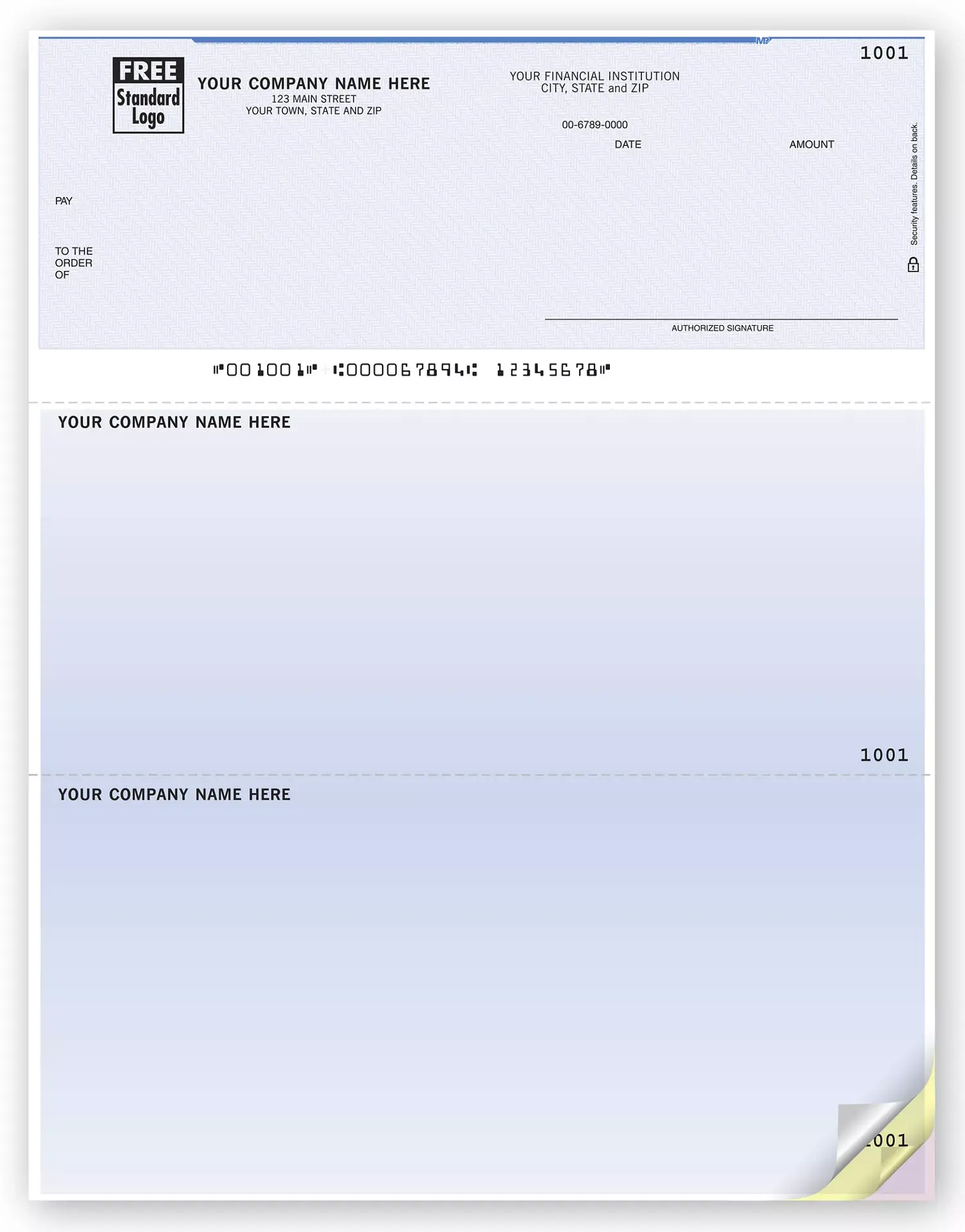 Sage 100 Laser Checks with Logo