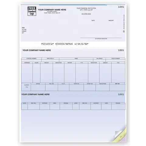 Laser  Deltek Computer Payroll Checks