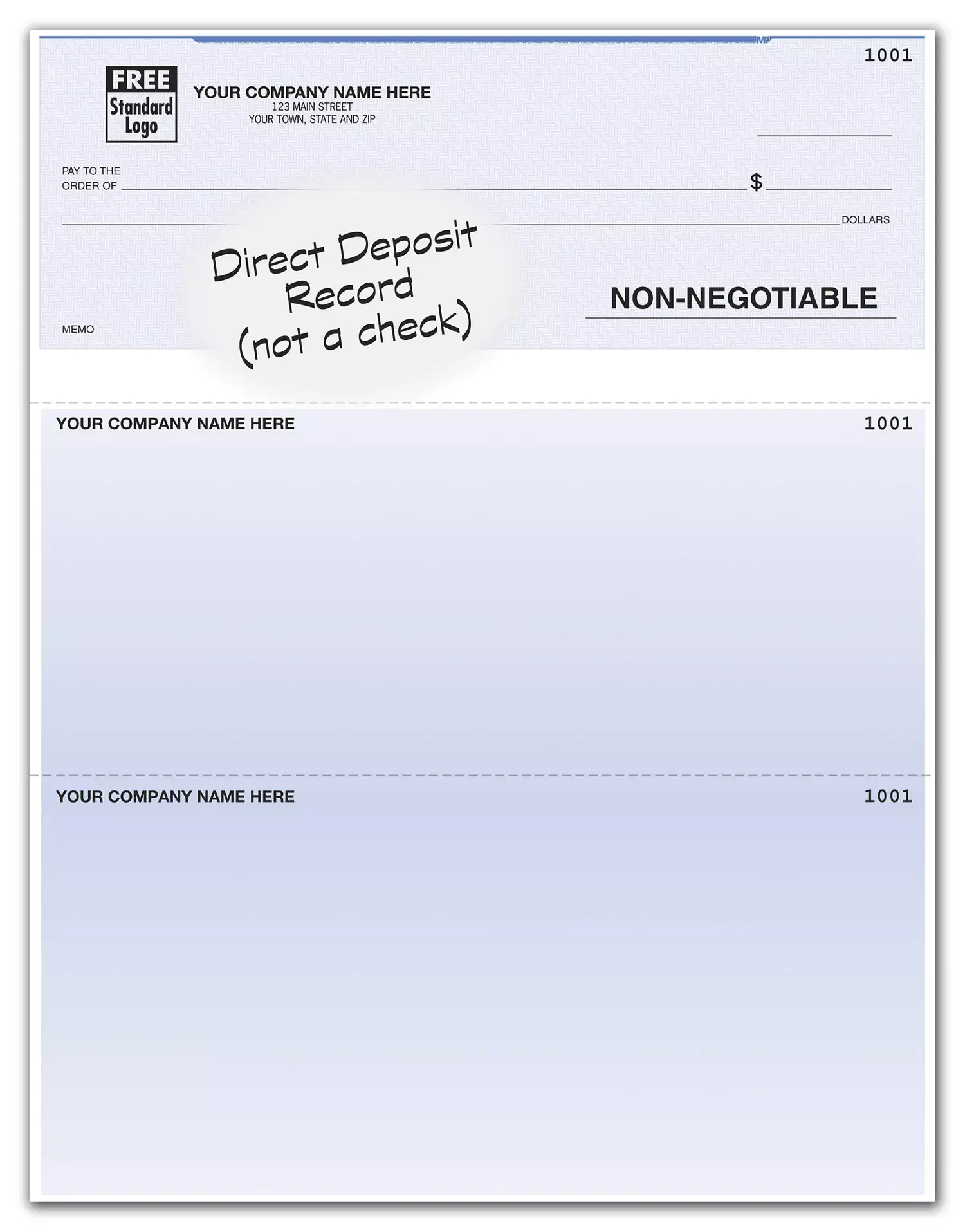 Quickbooks® Deposit Advice Forms