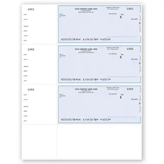 Quickbooks® / Quicken® / Money® Laser Wallet Size Checks 