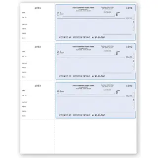 Quickbooks and Quicken Compact Business Checks - Wallet Size