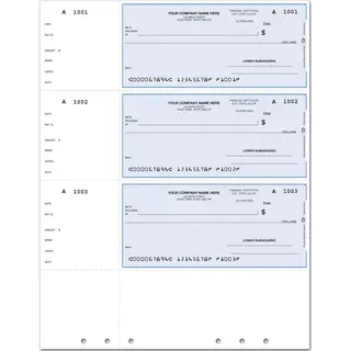Quickbooks Compact Wallet Check, Lined, Hole-Punched