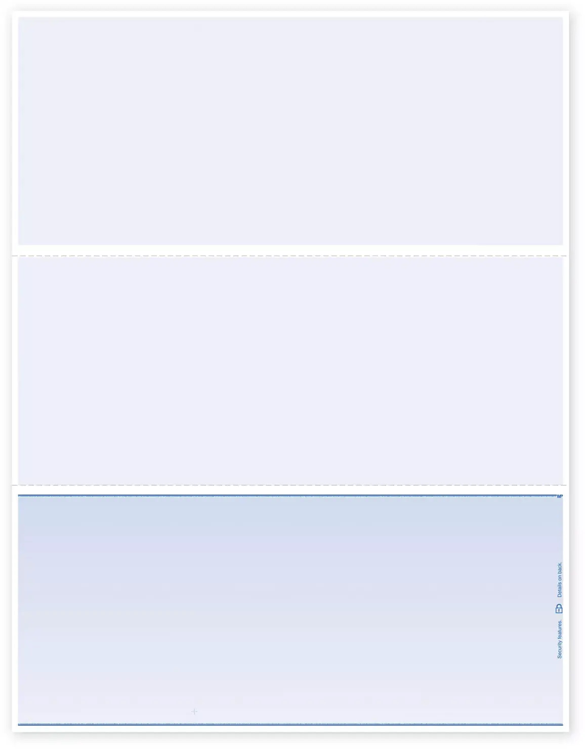 Perforated Bottom Laser Check