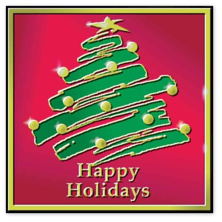 Holiday Tree Envelope Seal