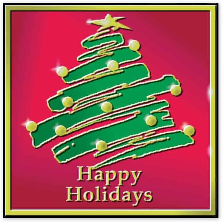 Holiday Tree Envelope Seal