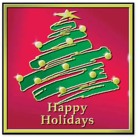 Holiday Tree Envelope Seal