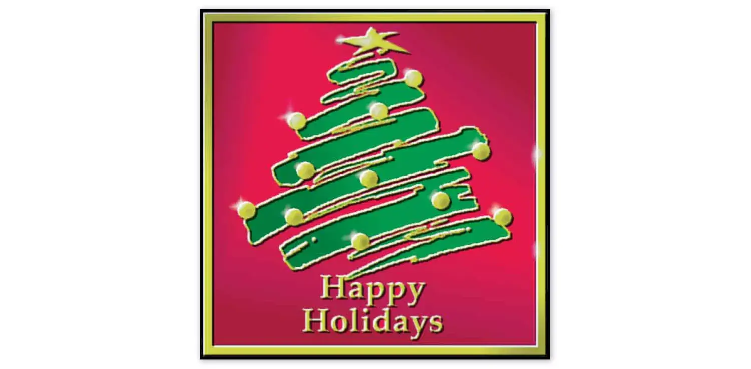 Holiday Tree Envelope Seal