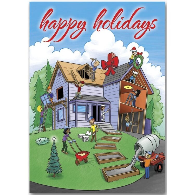 Home For The Holidays Contractor Holiday Cards 