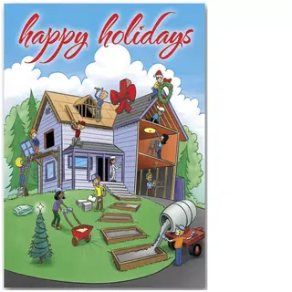 Home For The Holidays Contractor Holiday Cards 