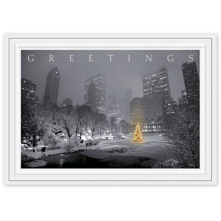 HP14306, City Park Glow Christmas Cards