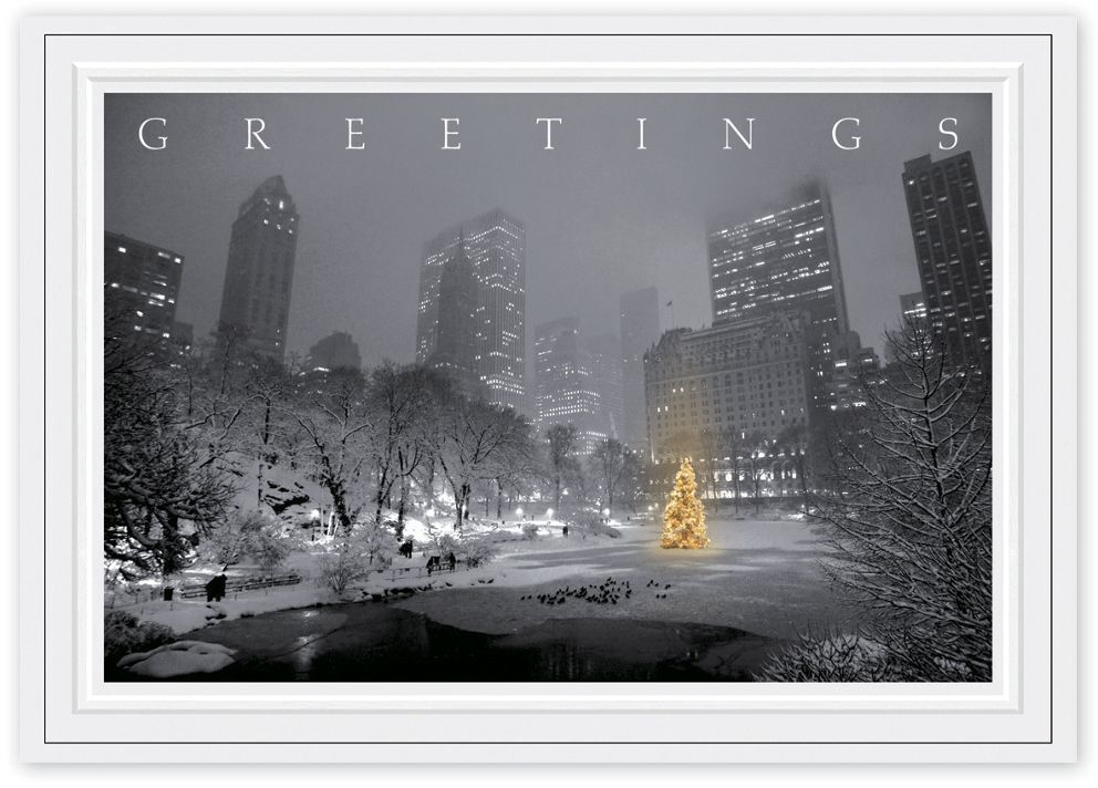 HP14306, City Park Glow Christmas Cards