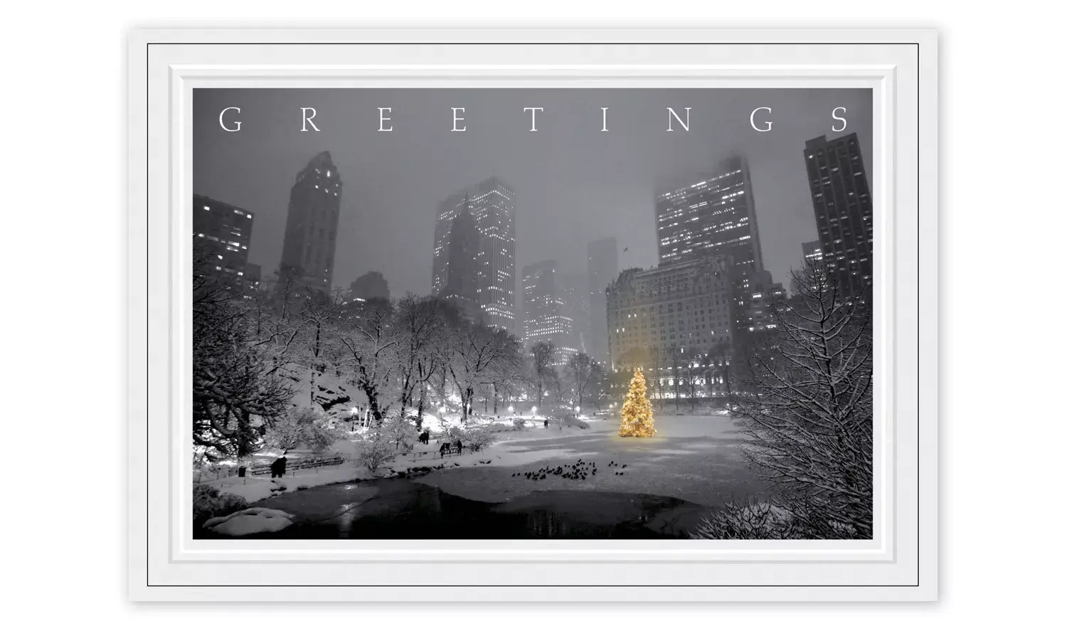 HP14306, City Park Glow Christmas Cards