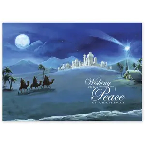 HP14316, To The Manger Christmas Cards