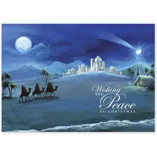 HP14316, To The Manger Christmas Cards