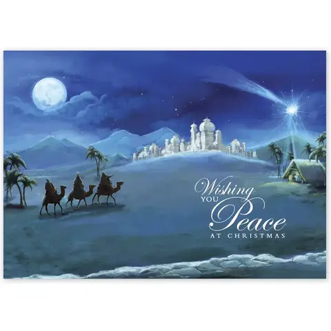HP14316, To The Manger Christmas Cards