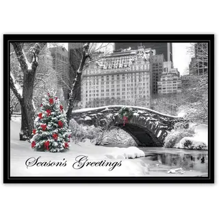 HP15308, City Snow Day Holiday Cards