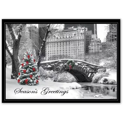 HP15308, City Snow Day Holiday Cards