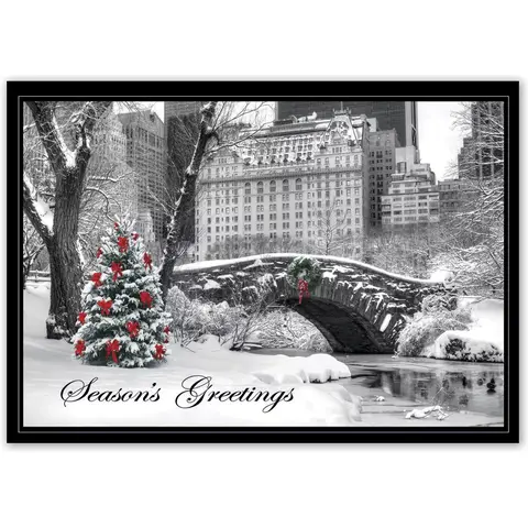 HP15308, City Snow Day Holiday Cards
