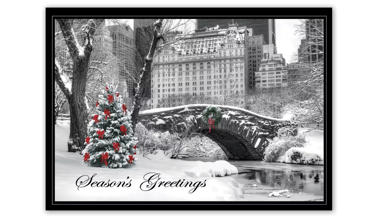 HP15308, City Snow Day Holiday Cards