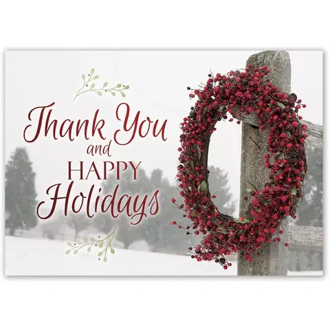 Holiday Thank You Card- Simply Thankful