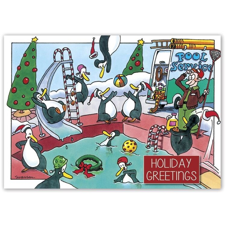 Holiday Card-Pool Party