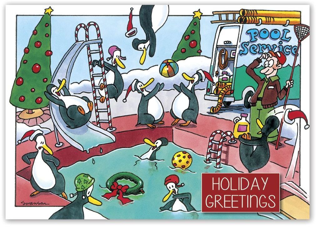 Holiday Card-Pool Party