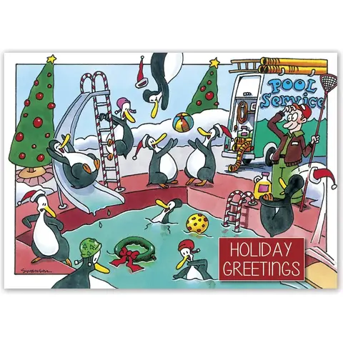 Holiday Card-Pool Party