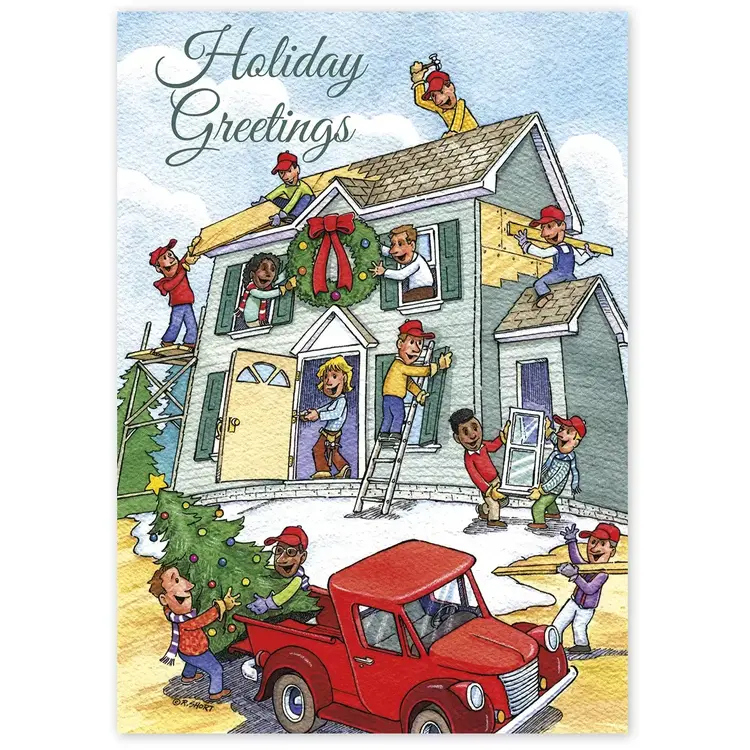 Holiday Contractor Cards- Cheerful Contractors