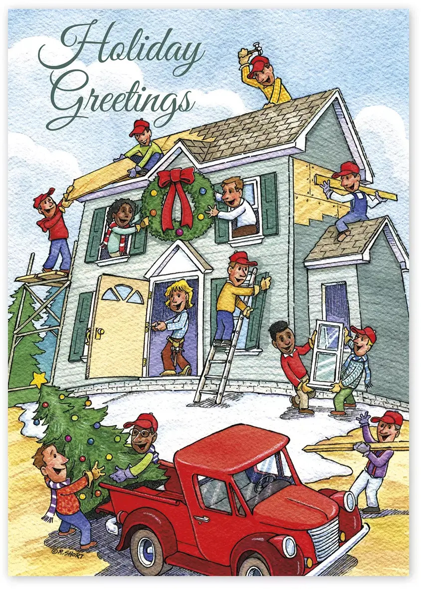 Holiday Contractor Cards- Cheerful Contractors