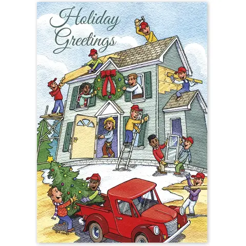 Holiday Contractor Cards- Cheerful Contractors