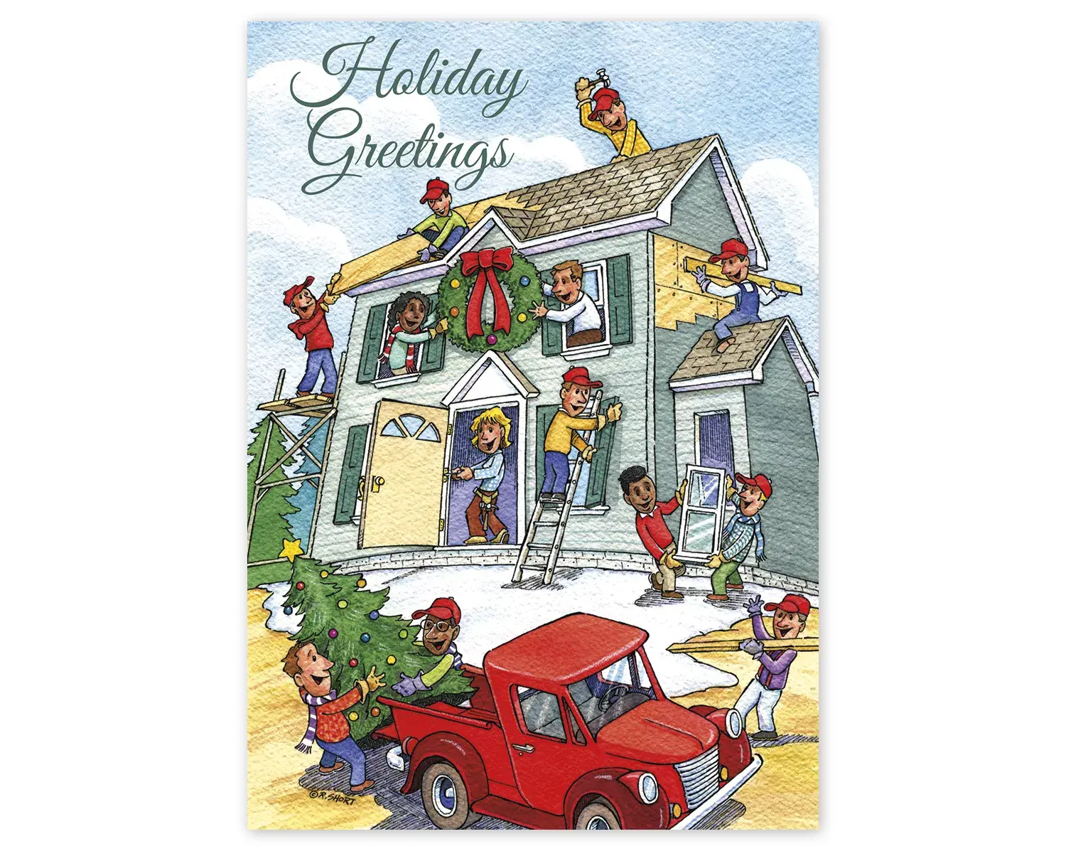 Holiday Contractor Cards- Cheerful Contractors