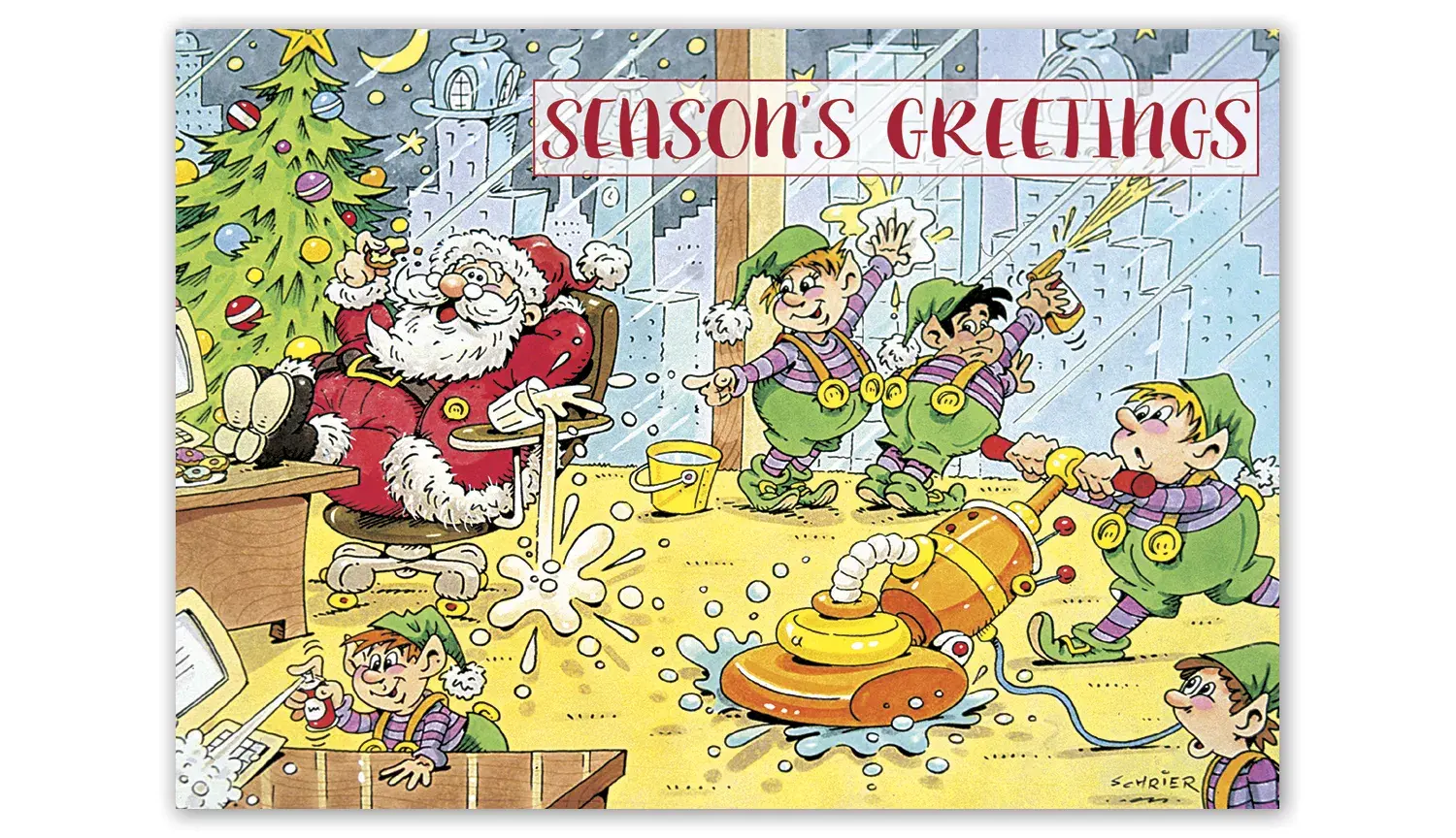 Cleaning Holiday Card- Clean Up Crew