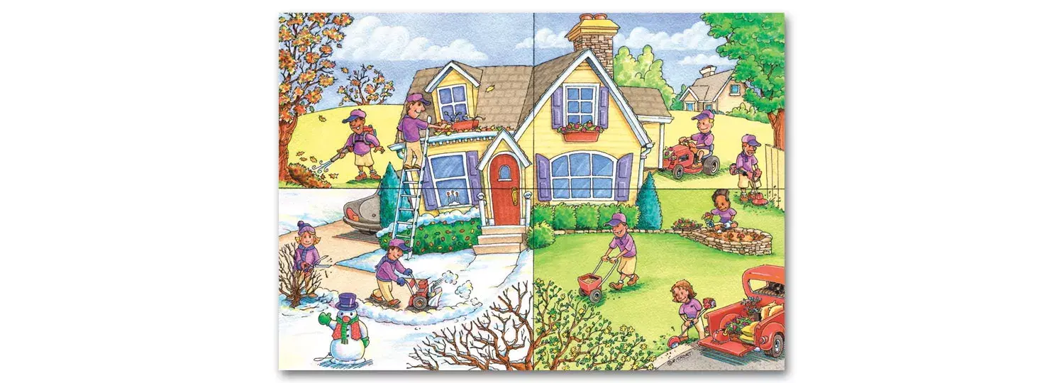 Landscaping Holiday Cards - Seasonal Services